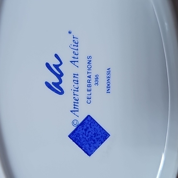 New Celebrations American Atelier Bloomingdale's Judaica Gravy Bowl Under Plate! - Picture 5 of 7